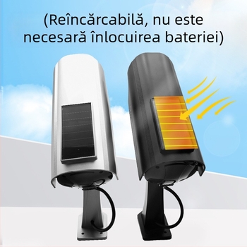 Simulare cameră solară falsă monitorizare argintie neagră model mașină exterior impermeabil securitate en-gros interior