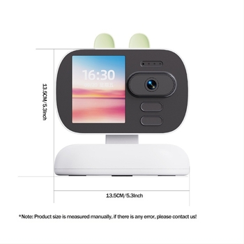 Cameră rotativă de interior pentru copii în vârstă, supraveghere video 4G WiFi cu monitor pentru ecran, telefon video