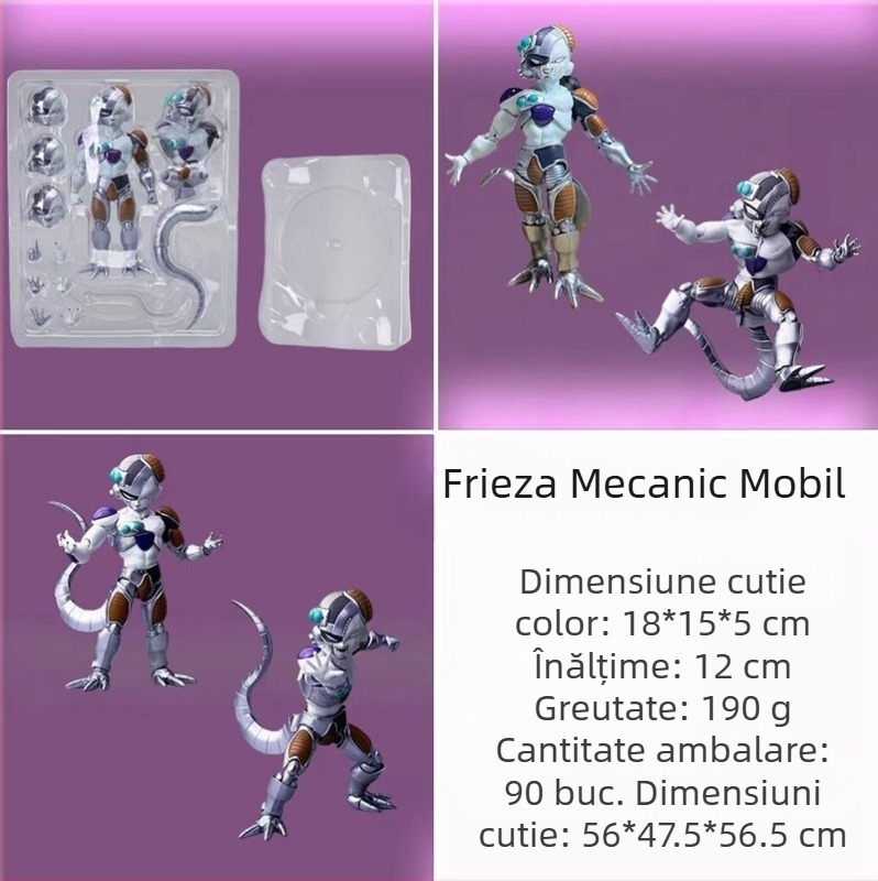 Super Saiyan Villain Z Frieza mecanic articulat acțiune figura model ornament cutie figura