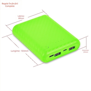 Baterie externă en-gros cu 4 celule 18650, cutie de alimentare mobilă, material de cuibărit fără sudură, material de cuibărit DIY pentru carcasă de baterie externă