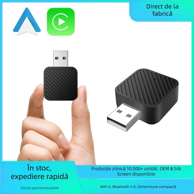 Noul produs al lui Lu Ruibao, o cutie Carplay wireless de dimensiuni mici, cu interconectare inteligentă, Android Auto, două în unu, cu Apple Box