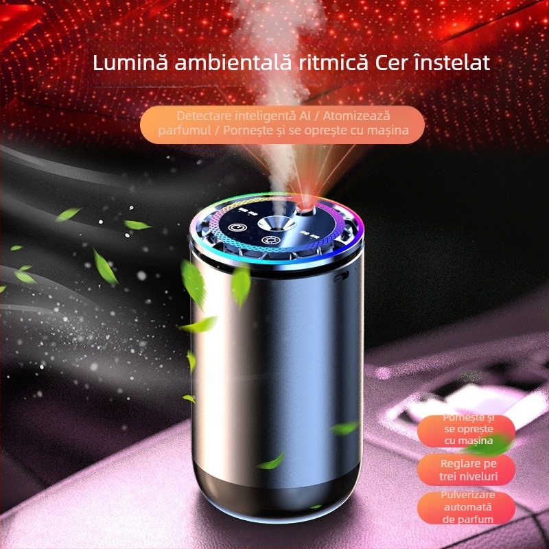 Parfum auto exploziv TikTok, parfum avansat, decor auto, parfum luminos de lux cu stele, parfum auto de top