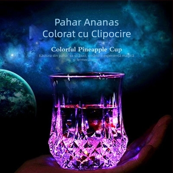 [7583 de persoane au colectat] Cană luminoasă colorată, cană de bere colorată cu senzor de apă, se aprinde și își schimbă culoarea când se toarnă apă