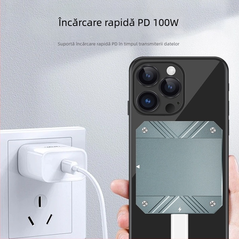 Cutie hard disk transfrontalieră M.2 cu răcire în stare solidă mobilă Hard disk TypeC extern pentru telefon mobil, computer, cutie magnetică pentru hard disk