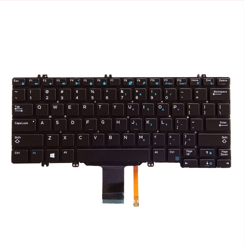 Aplicabil pentru tastatura cu iluminare din spate a notebook-ului Dell E5280 5280 5288 5289 7280 7290 7380