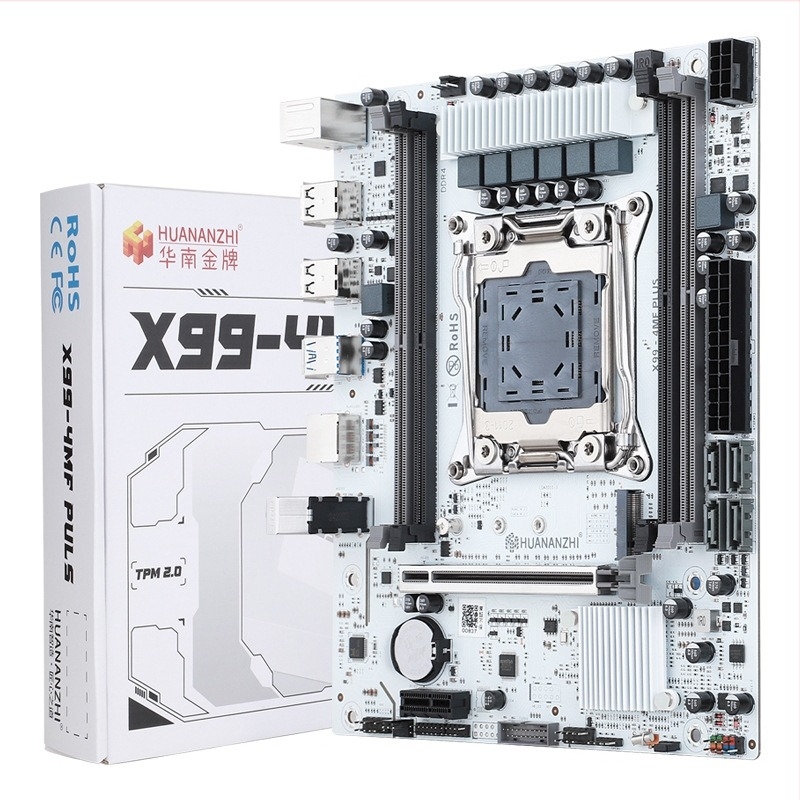 South China Gold X99-4MF PLUS, placă de bază pentru computer desktop, server de studio de randare cu deschidere multiplă