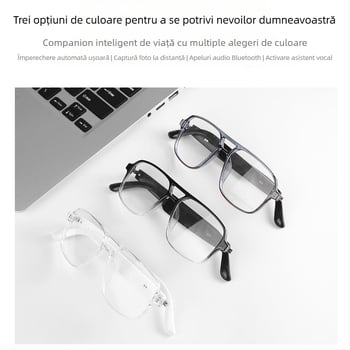 Ochelari Bluetooth cu traducere inteligentă transfrontalieră AI Gs10, lentile cu schimbare de culoare cu fascicul dublu pentru ascultarea muzicii și apeluri, ochelari de soare anti-UV