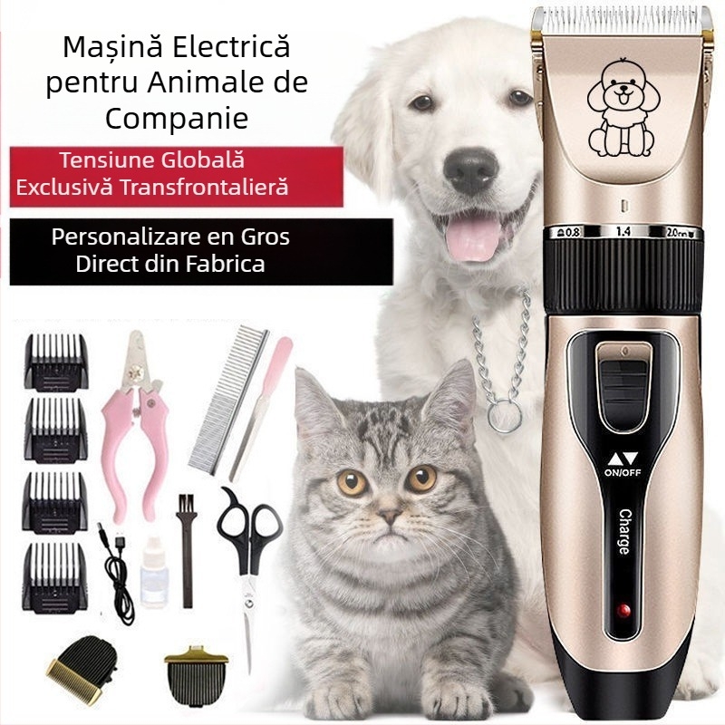 Aparat de ras pentru câini, mașină de tuns electrică pentru animale de companie, aparat de tuns pentru pisici de pluș, aparat de tuns electric profesional, producător de tuns și păr de la picioare