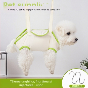 Sac de imobilizare pentru baie de pisici și câini, hamac de îngrijire tridimensional înfășurat, sac anti-evadare pentru câini de talie mică și mijlocie, animal de companie pentru câini