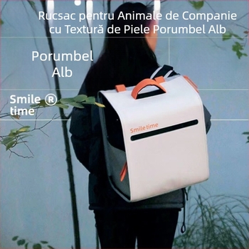 Rucsac portabil pliabil pentru animale de companie, Smile Time, cu capacitate mare, respirabil, pentru exterior, transport pisici