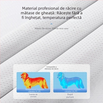 Vestă de vară pentru câini, vestă subțire, protecție solară și răcire pentru insolație, haine de răcire în aer liber pentru animale de companie, haine de vară pentru câini de talie medie și mare