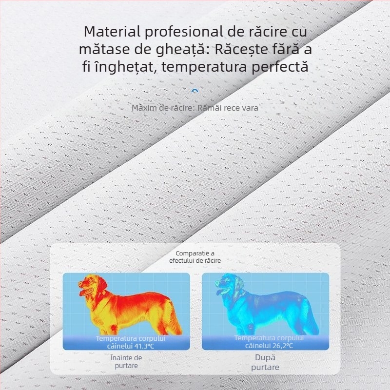 Vestă de vară pentru câini, vestă subțire, protecție solară și răcire pentru insolație, haine de răcire în aer liber pentru animale de companie, haine de vară pentru câini de talie medie și mare