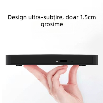 Unitate DVD externă USB ultra-subțire, nouă, cu atingere privată, cu cititor de carduri TPEC, direct din fabrică, universală pentru desktop