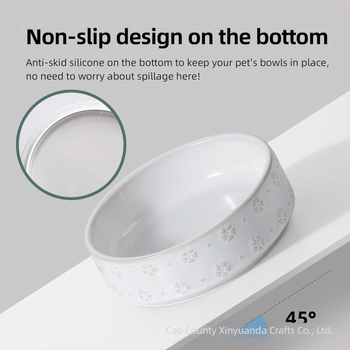 Bol ceramic de înaltă calitate, cu relief de mare capacitate, antiderapant, pentru pisici, bol pentru câini, bazin pentru pisici, bol de băut, bol dublu pentru hrană, suport pentru bol