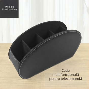 Vânzări directe din fabrică, cutie de depozitare din piele pentru birou, depozitare și organizare cosmetică, cutie de depozitare multifuncțională cu telecomandă din PU