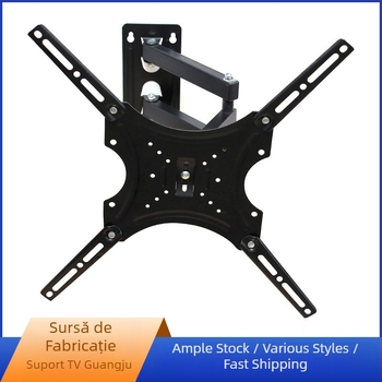 Suport TV transfrontalier HT-117B-2, suport TV telescopic basculant, suport TV universal pentru perete LCD