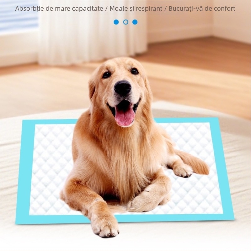 Scutece pentru animale de companie, en-gros, dezodorizante, îngroșate, pentru câini, tampoane absorbante de unică folosință, scutece pentru câini