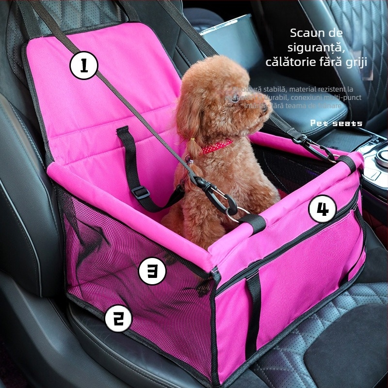 Geantă portabilă pentru animale de companie cu etichetare transfrontalieră pentru ieșiri, pliabilă, respirabilă, fără aglomerație, pentru vară, cu artefacte auto, pentru câini