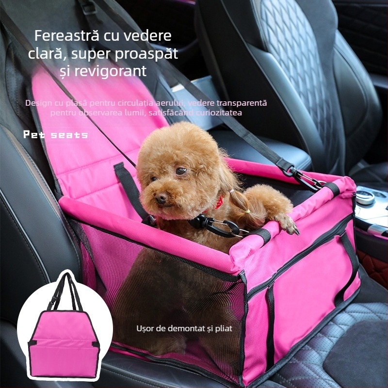 Geantă portabilă pentru animale de companie cu etichetare transfrontalieră pentru ieșiri, pliabilă, respirabilă, fără aglomerație, pentru vară, cu artefacte auto, pentru câini