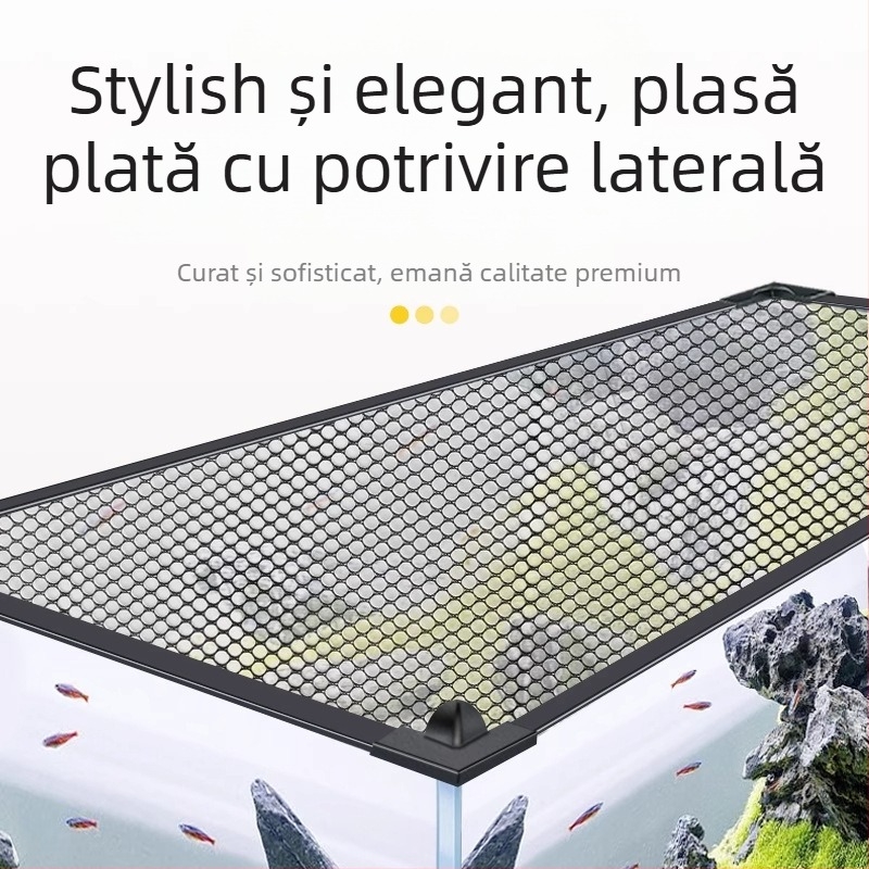 Plasă anti-săritură magnetică pentru acvariu, acoperire pentru acvariu, plasă anti-săritură pentru acvariu, plasă anti-evadare pentru stream tank Rex Dragon