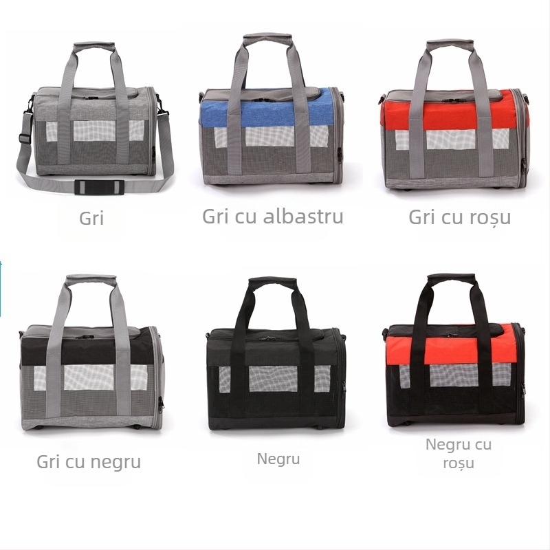 Pălărie și geantă transfrontaliere, de vânzare fierbinte, transportor portabil simplu, tip cross-body, pentru câini și pisici, cușcă ușoară și respirabilă pentru animale de companie