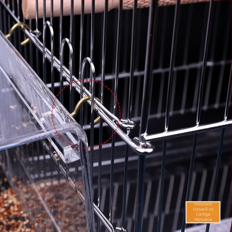 Hrănitor automat pentru papagali, direct din fabrică, acrilic, cutie de hrană anti-împrăștiere pentru păsări, hrănitor automat pentru animale de companie
