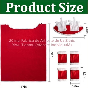 Șal de Crăciun pentru cal, 5/6 buc, învelitoare pentru picioare de cal, șal Snata, pentru cadouri de petrecere festivă