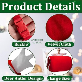 Șal de Crăciun pentru cal, 5/6 buc, învelitoare pentru picioare de cal, șal Snata, pentru cadouri de petrecere festivă