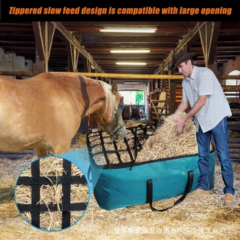 Sac de fân de mare capacitate Amazon, sac de fân extra mare pentru cai, sac de hrănire cu fân pentru cai, sac de hrănire lentă de sus