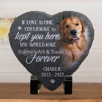 Card de grădinărit cu piatră memorială pentru animale de companie Amazon, stație independentă populară transfrontalieră, ornamente de piatră personalizate