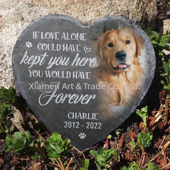 Card de grădinărit cu piatră memorială pentru animale de companie Amazon, stație independentă populară transfrontalieră, ornamente de piatră personalizate