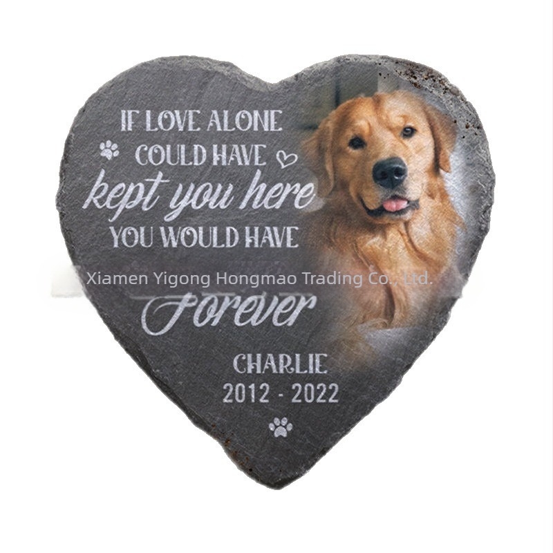 Card de grădinărit cu piatră memorială pentru animale de companie Amazon, stație independentă populară transfrontalieră, ornamente de piatră personalizate