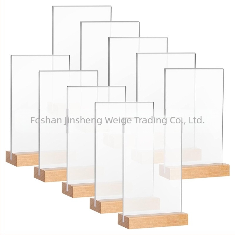 Suport magnetic puternic A4 pentru masă, în formă de L, pentru restaurant, suport pentru carduri, suport pentru masă, față-verso