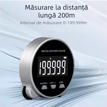 Riglă electronică cu afișaj digital Fanyu, riglă de măsurare multifuncțională cu suprafață curbată cilindrică radiană, față dreaptă, suprafață neregulată