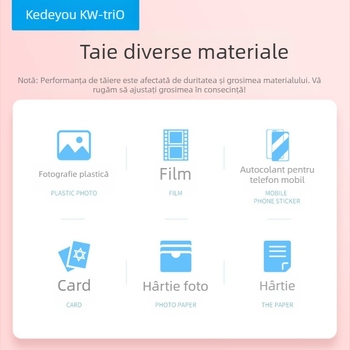 Cutter de hârtie Kedeyou 13217, tăietor de hârtie pliabil în linie dreaptă, tăietor de hârtie foto pentru studenți și certificate, tăietor de hârtie