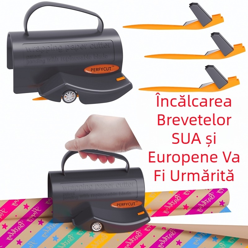 tăietor de hârtie de împachetat tăietor de hârtie Rolă de hârtie de împachetat cu mâner tăietor de hârtie tăietor de hârtie