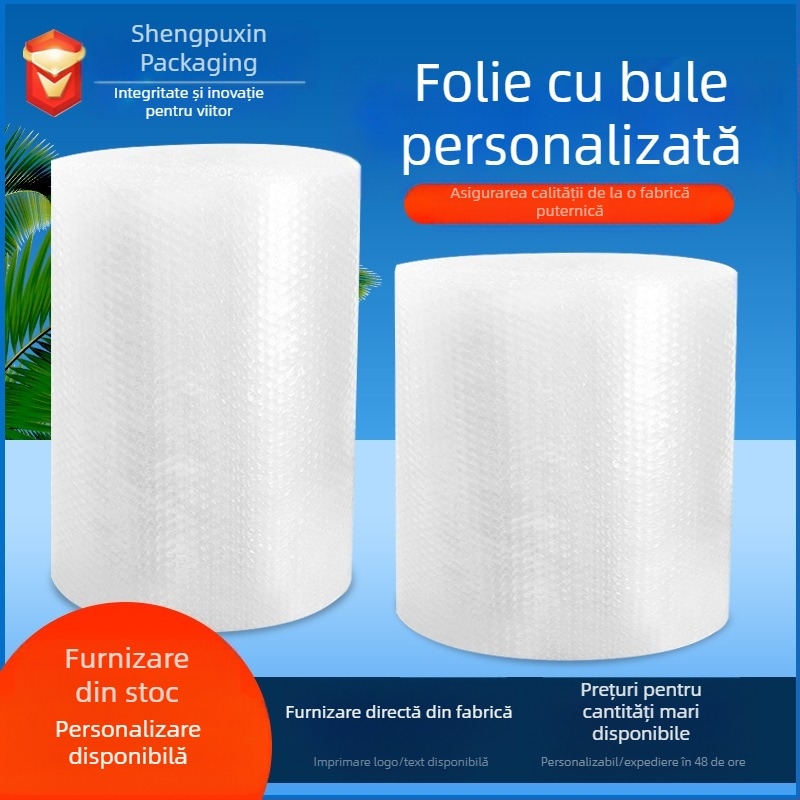 Folie cu bule personalizată din fabrică, ambalaj expres, rezistent la spargere, material de ambalare anti-presiune, folie de ambalare, folie cu bule cu un singur strat, en-gros