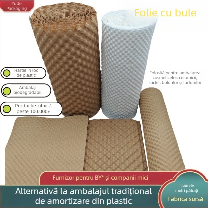 Hârtie cu bule presată, bol din ceramică, sticlă, hârtie tampon față-verso, folie cu bule, ambalaj pentru transport expres, hârtie kraft pentru umplerea cadourilor