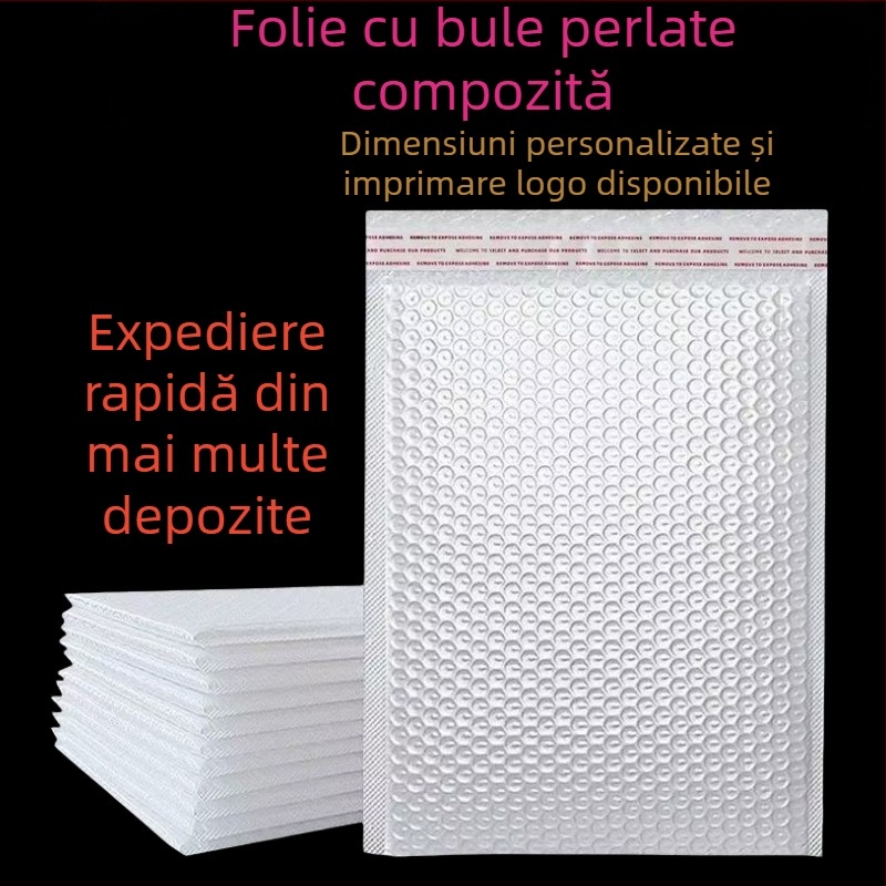Sacoșă cu bule din folie perlată 80g, îngroșată, impermeabilă și cu bule, pentru comerț electronic, depozit în cloud, ambalaj logistic, plic, special transfrontalier