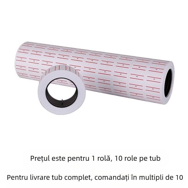 Hârtie de preț albă cu un singur rând MX-5500, hârtie de preț specială pentru mașini de stabilire a prețurilor, hârtie autoadezivă pentru etichete