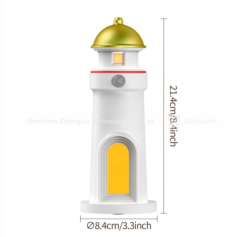 Lampă de proiecție cu far de lună transfrontalieră, atmosferă, lumină de noapte, ornamente de cadouri de sărbători, senzor de corp uman, lampă de atmosferă, lampă de birou inteligentă