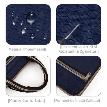 Geantă de dosar Spot Satchel impermeabilă din pânză Oxford lărgită, geantă de dosar cu dublu strat, geantă de dosar de mare capacitate