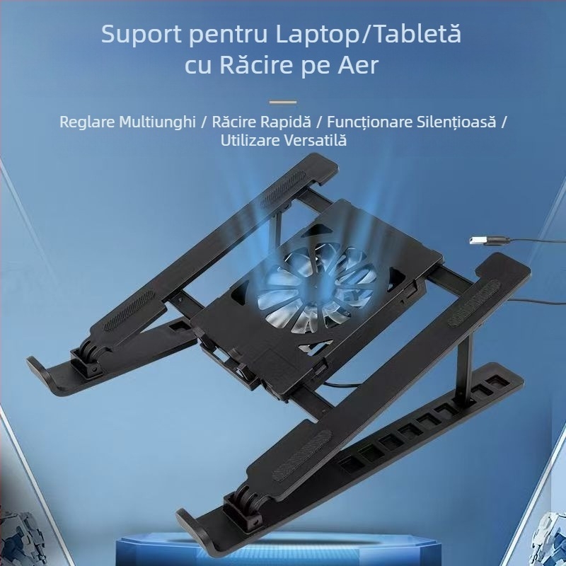 Suport pentru laptop, suport pentru radiator, reglabil înălțime, suport mare pentru computer, aliaj de aluminiu, pentru răcire, protecție, poate fi transfrontalieră
