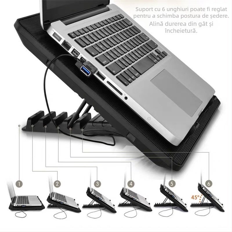 Radiator laptop Kyushu Fengshen (DEEPCOOL)UPAL (accesorii/suport/rack de răcire/)