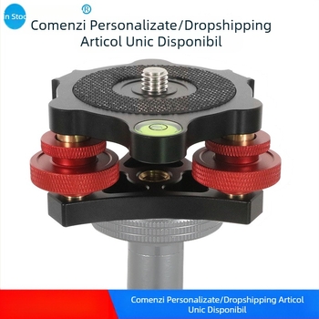 Bază trepied Bexin SLR pentru cameră, panou/înclinare, scaun reglabil orizontal, din aliaj de aluminiu în trei direcții, reglare fină a unghiului