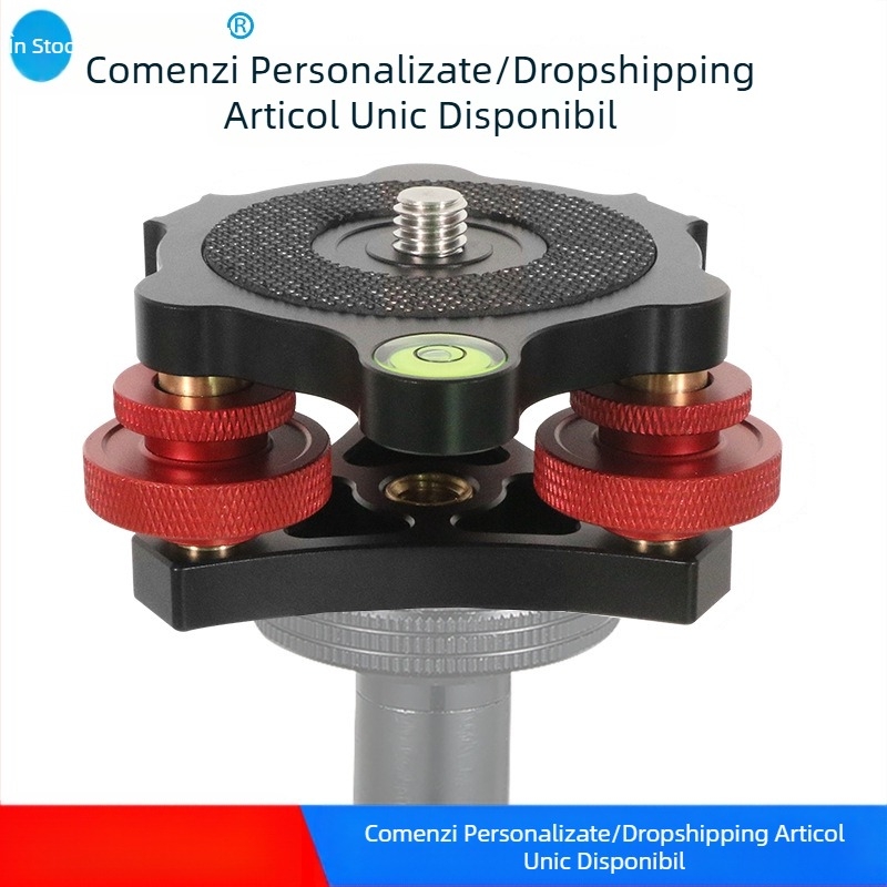 Bază trepied Bexin SLR pentru cameră, panou/înclinare, scaun reglabil orizontal, din aliaj de aluminiu în trei direcții, reglare fină a unghiului