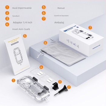 Potrivit pentru Shadowstone Insta360X4 carcasă impermeabilă accesorii pentru cameră panoramică de acțiune carcasă de scufundări invizibilă carcasă de protecție