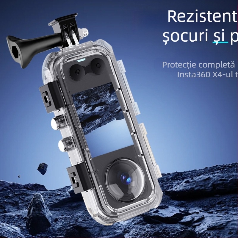 Potrivit pentru Shadowstone Insta360X4 carcasă impermeabilă accesorii pentru cameră panoramică de acțiune carcasă de scufundări invizibilă carcasă de protecție