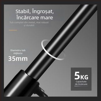 Suport pentru lampă fotografie de 2,8 m, suport pentru lampă de studio pentru film și televiziune, braț transversal, cadru de fundal, trepied cu lumină de umplere live