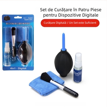 Costum de curățare digital 4 în 1, set de 4 piese, costum de curățare pentru cameră SLR 4 în 1, curățare profesională pentru patru persoane